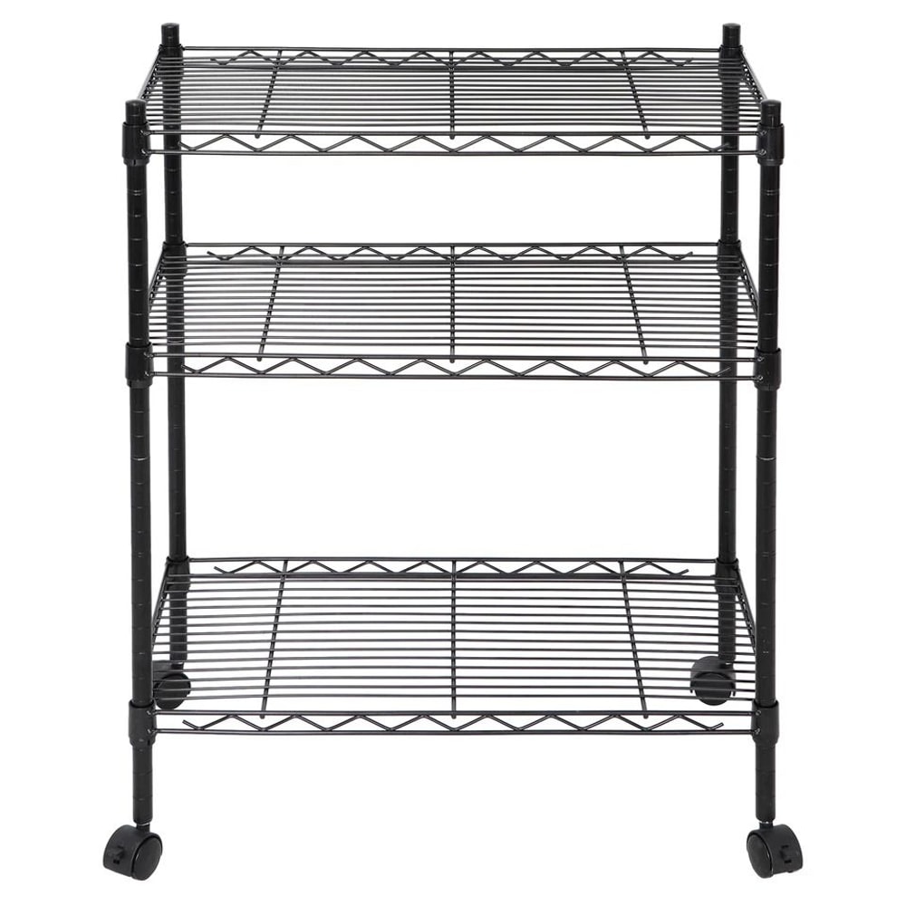 Metal Rack Shelves Shelf Storage Shelving Unit Adjustable Steel Wire Shelf 3Shelf Organization For 5