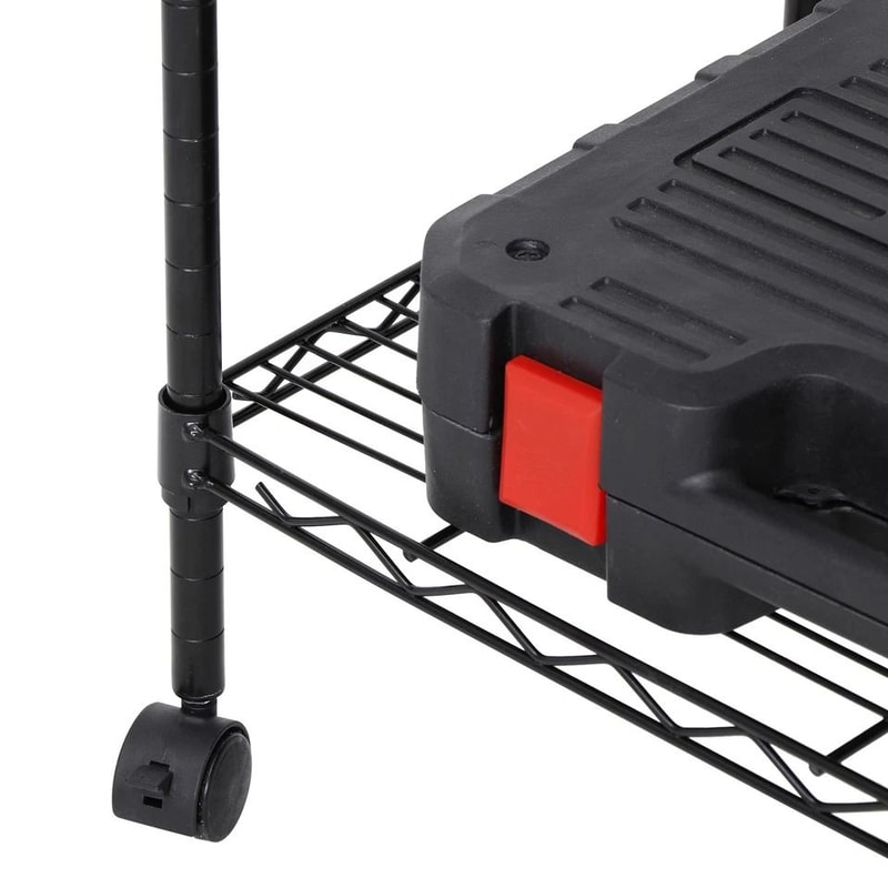 Metal Rack Shelves Shelf Storage Shelving Unit Adjustable Steel Wire Shelf 3Shelf Organization For 8