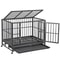 Large Dog Cage With Locks Heavy Duty Dog Crate Indoor Outdoor Removable Tray 11