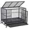Large Dog Cage With Locks Heavy Duty Dog Crate Indoor Outdoor Removable Tray 12