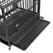 Large Dog Cage With Locks Heavy Duty Dog Crate Indoor Outdoor Removable Tray 14