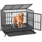 Large Dog Cage With Locks Heavy Duty Dog Crate Indoor Outdoor Removable Tray 15