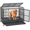 Large Dog Cage With Locks Heavy Duty Dog Crate Indoor Outdoor Removable Tray 15