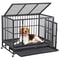 Large Dog Cage With Locks Heavy Duty Dog Crate Indoor Outdoor Removable Tray 0