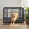 Large Dog Cage With Locks Heavy Duty Dog Crate Indoor Outdoor Removable Tray 7