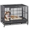 Large Dog Cage With Locks Heavy Duty Dog Crate Indoor Outdoor Removable Tray 8