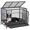 Large Dog Cage With Locks Heavy Duty Dog Crate Indoor Outdoor Removable Tray 9