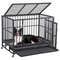 Large Dog Cage With Locks Heavy Duty Dog Crate Indoor Outdoor Removable Tray 9
