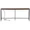 Rustic Brown Narrow Console Table With Charging Station Ideal For Living Room Entryway Or Bedroom 11