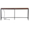 Rustic Brown Narrow Console Table With Charging Station Ideal For Living Room Entryway Or Bedroom 11