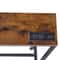 Rustic Brown Narrow Console Table With Charging Station Ideal For Living Room Entryway Or Bedroom 6