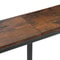 Rustic Brown Narrow Console Table With Charging Station Ideal For Living Room Entryway Or Bedroom 9