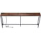 Rustic Brown Narrow Console Table With Charging Station Ideal For Living Room Entryway Or Bedroom 10
