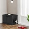 Durable Wooden Cat Litter Box Enclosure Black Pet Washroom For Living Room Stylish Cat House With E 10