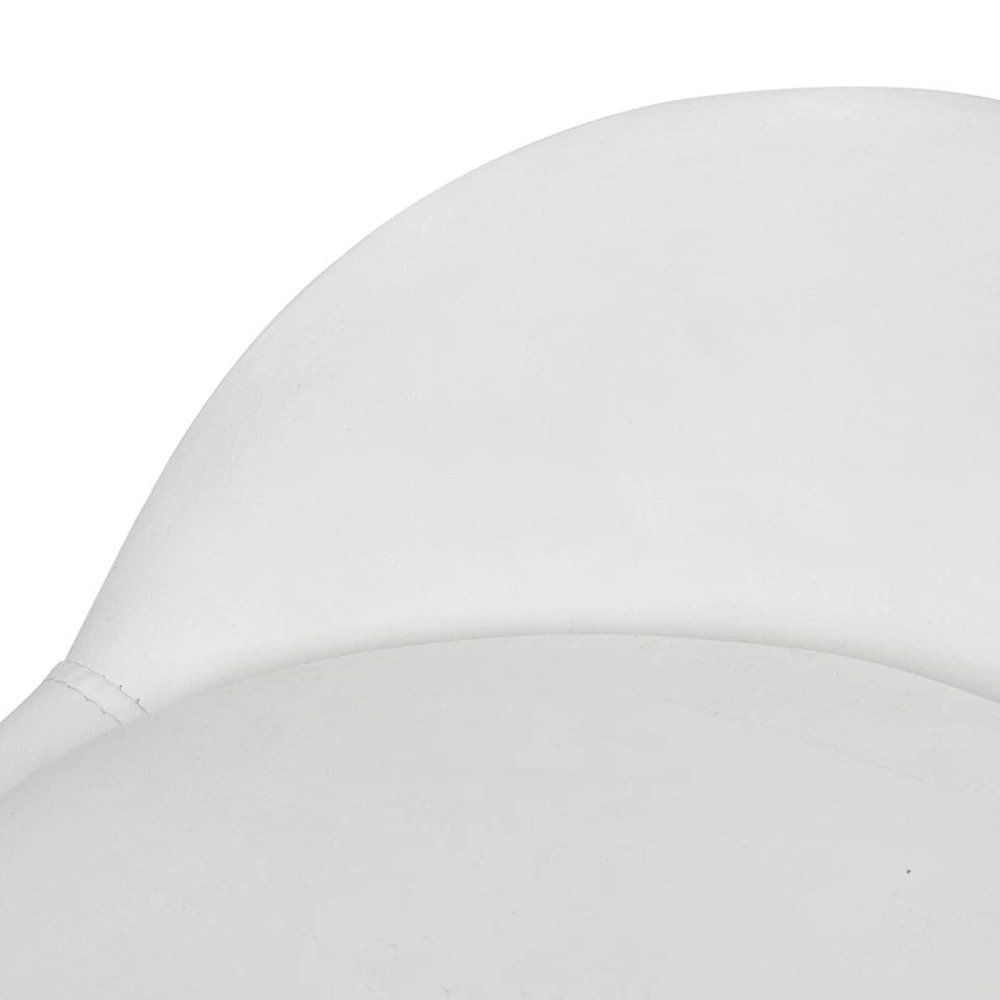 White Salon Stool With Back Hydraulic Rolling Spa Stool Rest Saddle Adjustable Height 7