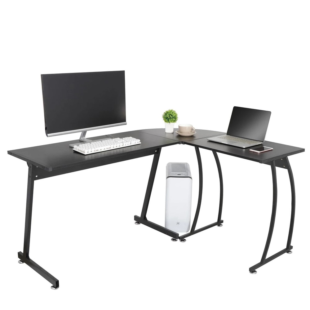 LShaped Corner Desk Computer Game Office Durable Laptop Workstation Study Desk For Home Office Setu 10