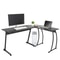 LShaped Corner Desk Computer Game Office Durable Laptop Workstation Study Desk For Home Office Setu 10