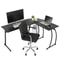 LShaped Corner Desk Computer Game Office Durable Laptop Workstation Study Desk For Home Office Setu 0