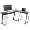 LShaped Corner Desk Computer Game Office Durable Laptop Workstation Study Desk For Home Office Setu 3