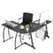 LShaped Corner Desk Computer Game Office Durable Laptop Workstation Study Desk For Home Office Setu 7