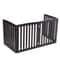 Freestanding Dog Gate Pet Safety Barrier MDF Coffee Colour Panels Folding ZShape Gate For Doorways 2