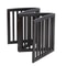 Freestanding Dog Gate Pet Safety Barrier MDF Coffee Colour Panels Folding ZShape Gate For Doorways 5