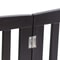 Freestanding Dog Gate Pet Safety Barrier MDF Coffee Colour Panels Folding ZShape Gate For Doorways 7