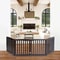 Freestanding Dog Gate Pet Safety Barrier MDF Coffee Colour Panels Folding ZShape Gate For Doorways 12