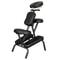 Portable Folding Massage Chair PU Leather Travel Pad Tattoo Salon Black 0