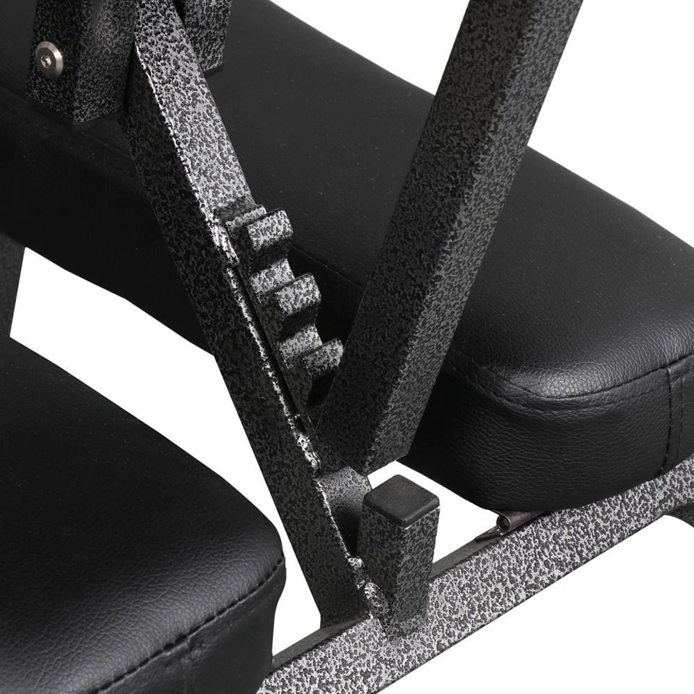 Portable Folding Massage Chair PU Leather Travel Pad Tattoo Salon Black 5