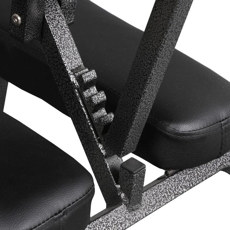 Portable Folding Massage Chair PU Leather Travel Pad Tattoo Salon Black 5