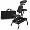 Portable Folding Massage Chair PU Leather Travel Pad Tattoo Salon Black 6