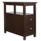 Narrow Side Table With Drawer And Shelf Chairside End Table Home Decor Storage For Small Spaces 4