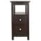 Narrow Side Table With Drawer And Shelf Chairside End Table Home Decor Storage For Small Spaces 5