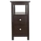 Narrow Side Table With Drawer And Shelf Chairside End Table Home Decor Storage For Small Spaces 5