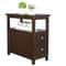 Narrow Side Table With Drawer And Shelf Chairside End Table Home Decor Storage For Small Spaces 7