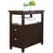 Narrow Side Table With Drawer And Shelf Chairside End Table Home Decor Storage For Small Spaces 0
