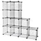 Metal Storage Organizer Wire Cube Storage Shelves DIY Closet Cabinet Bookshelf For Office Home Clot 1