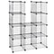 Metal Storage Organizer Wire Cube Storage Shelves DIY Closet Cabinet Bookshelf For Office Home Clot 3