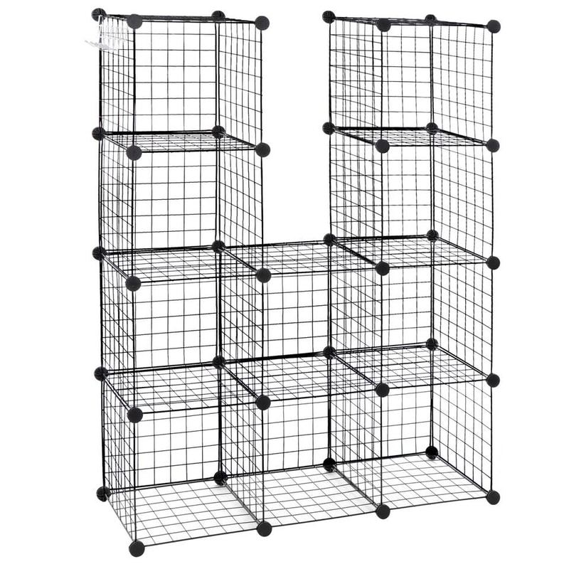Metal Storage Organizer Wire Cube Storage Shelves DIY Closet Cabinet Bookshelf For Office Home Clot 3