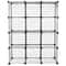 Metal Storage Organizer Wire Cube Storage Shelves DIY Closet Cabinet Bookshelf For Office Home Clot 9