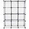 Metal Storage Organizer Wire Cube Storage Shelves DIY Closet Cabinet Bookshelf For Office Home Clot 9