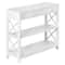 White Hallway Sofa Table Tier Console Table With Storage Shelf For Living Room MDF Home Decor Table 10