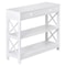 White Hallway Sofa Table Tier Console Table With Storage Shelf For Living Room MDF Home Decor Table 10