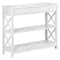 White Hallway Sofa Table Tier Console Table With Storage Shelf For Living Room MDF Home Decor Table 12