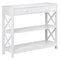 White Hallway Sofa Table Tier Console Table With Storage Shelf For Living Room MDF Home Decor Table 12