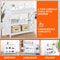 White Hallway Sofa Table Tier Console Table With Storage Shelf For Living Room MDF Home Decor Table 2
