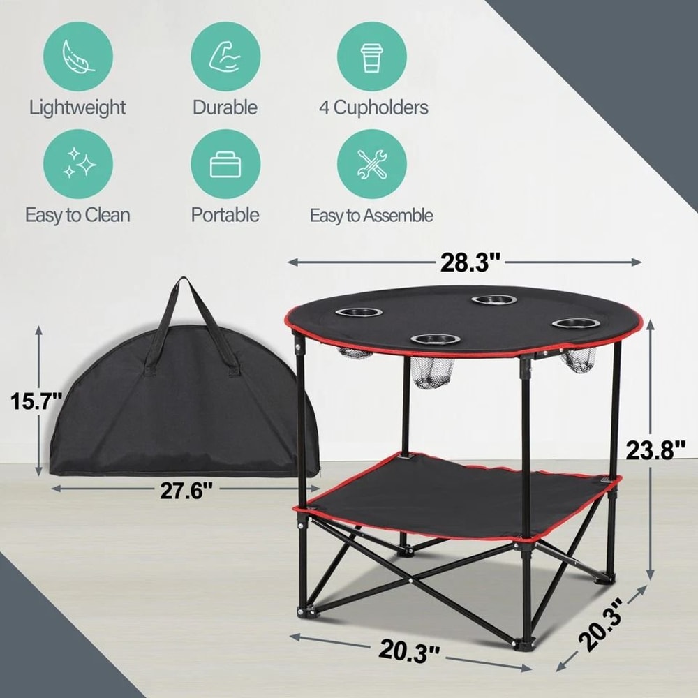 Portable Foldable Camping Table Lightweight Outdoor Table Perfect For Beach Picnic Camping 1