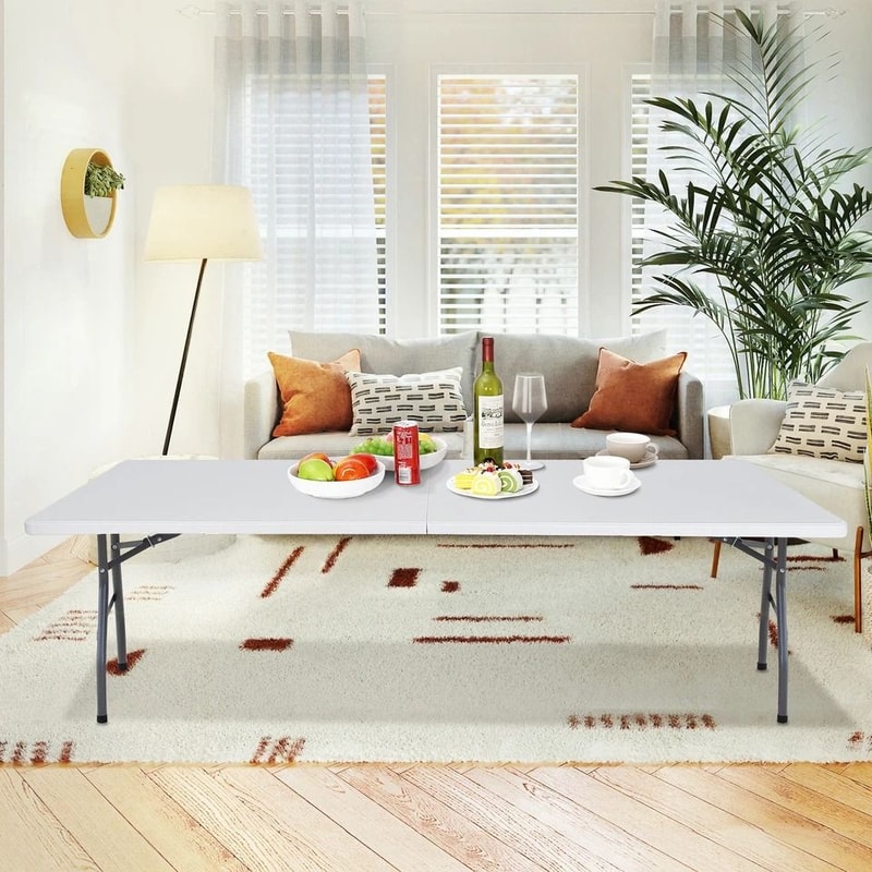 Folding Picnic Table For BBQ Camping Indoor Outdoor Use Portable Durable Easy To Store With NonSl 8