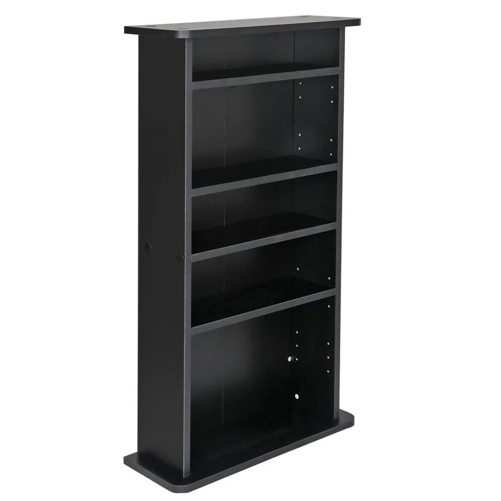 Tier CD Media Storage Cabinet Adjustable DVD Book Shelf With Customizable Display Spacious And Dura 7